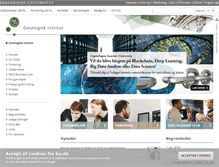 Tablet Screenshot of diku.dk